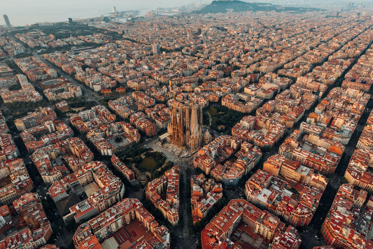 Barcelona superblocks car-free urban model